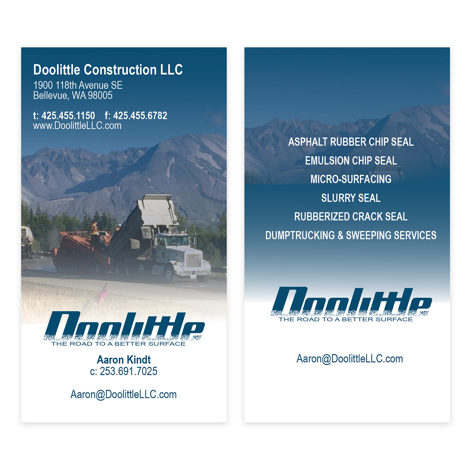 Doolittle Construction Business Cards