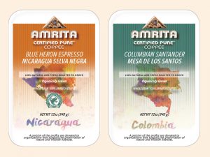 Amrita Certified Pure Coffee Labels